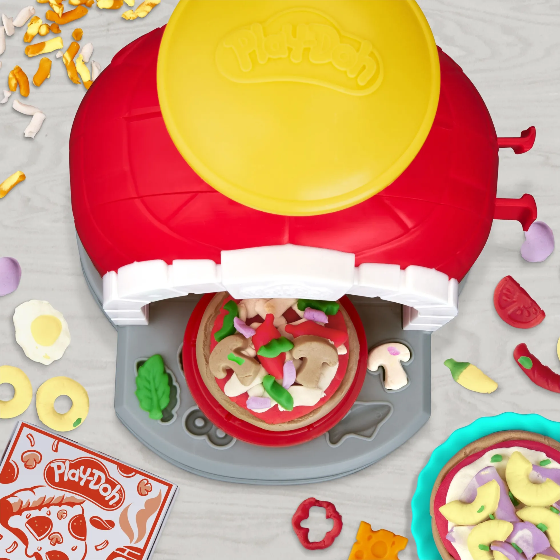 Play-Doh modellervoks pizza ovn legesæt med 6 dåser - 284 g