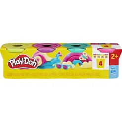 Play-Doh modellervoks Vibrant 4-pak - 340 g