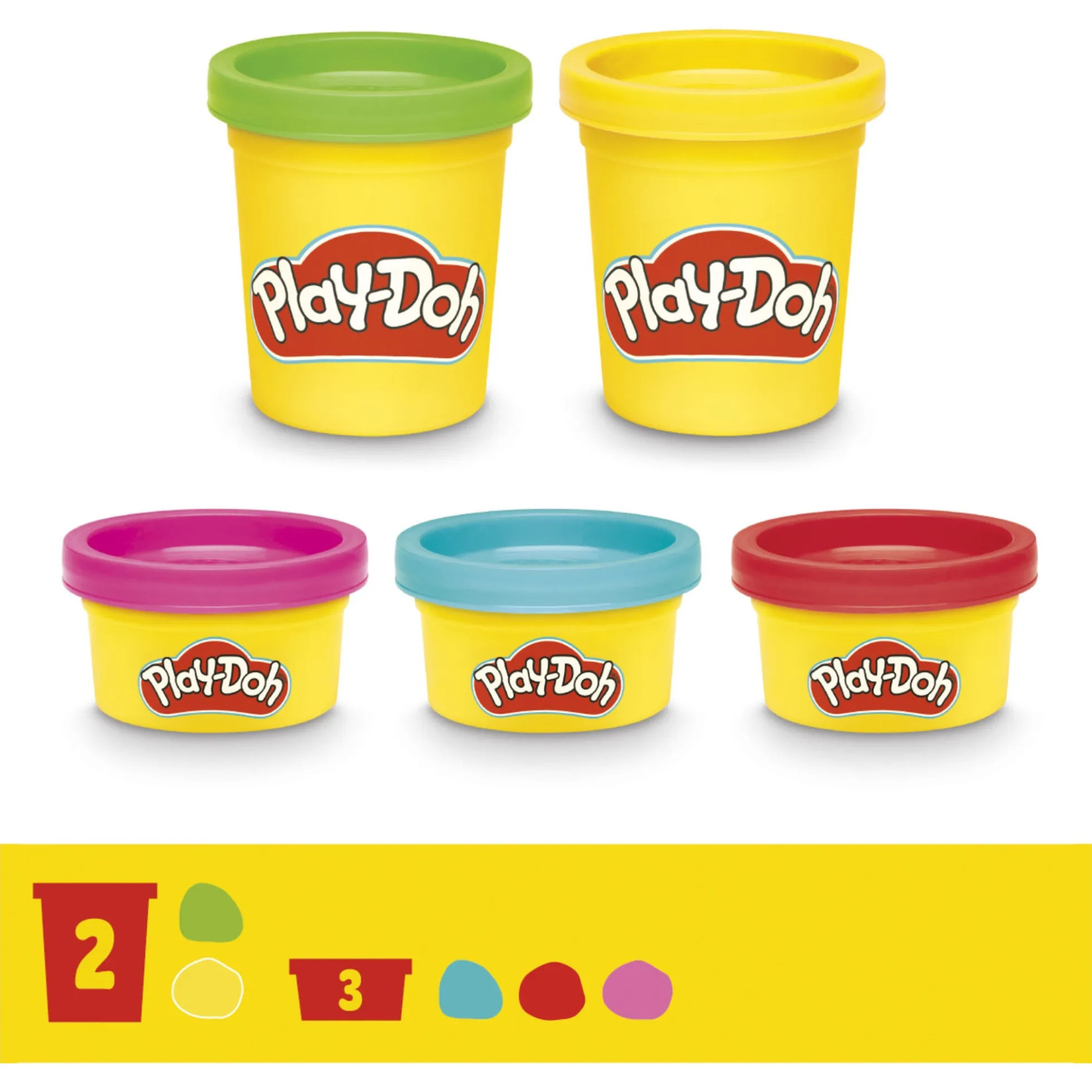 Play-Doh Swirlin Smoothies blender - 5 bøtter -198 g