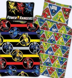 Power Rangers sengetøj - 100% bomuld - Junior sengetøj 100x140 cm