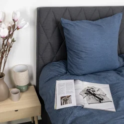 Pudebetræk 60x63 cm - Bomulds flonel - Blue Melange