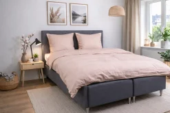 Pudebetræk 50x150 cm - 100% Bomuldssatin - Multipude - Rosa jacquardvævet