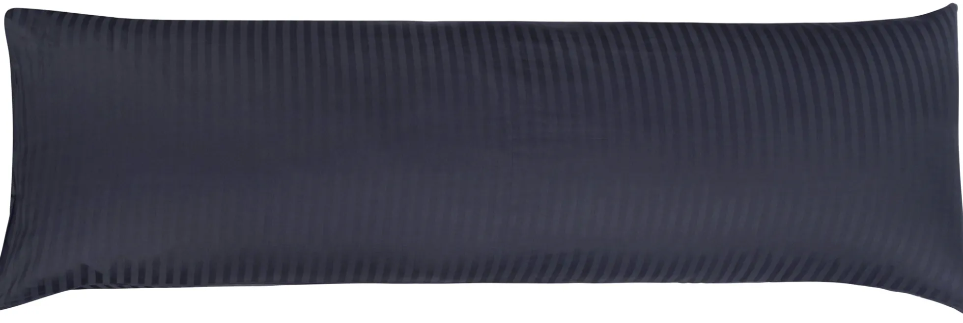 Pudebetræk 50x150 cm - 100% bomuldssatin - Multipude - Klassisk mørkeblå striber
