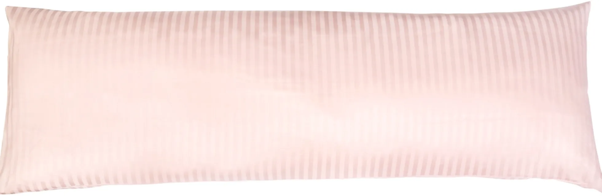 Pudebetræk 50x150 cm - 100% bomuldssatin - Multipude - Klassisk lyserøde striber
