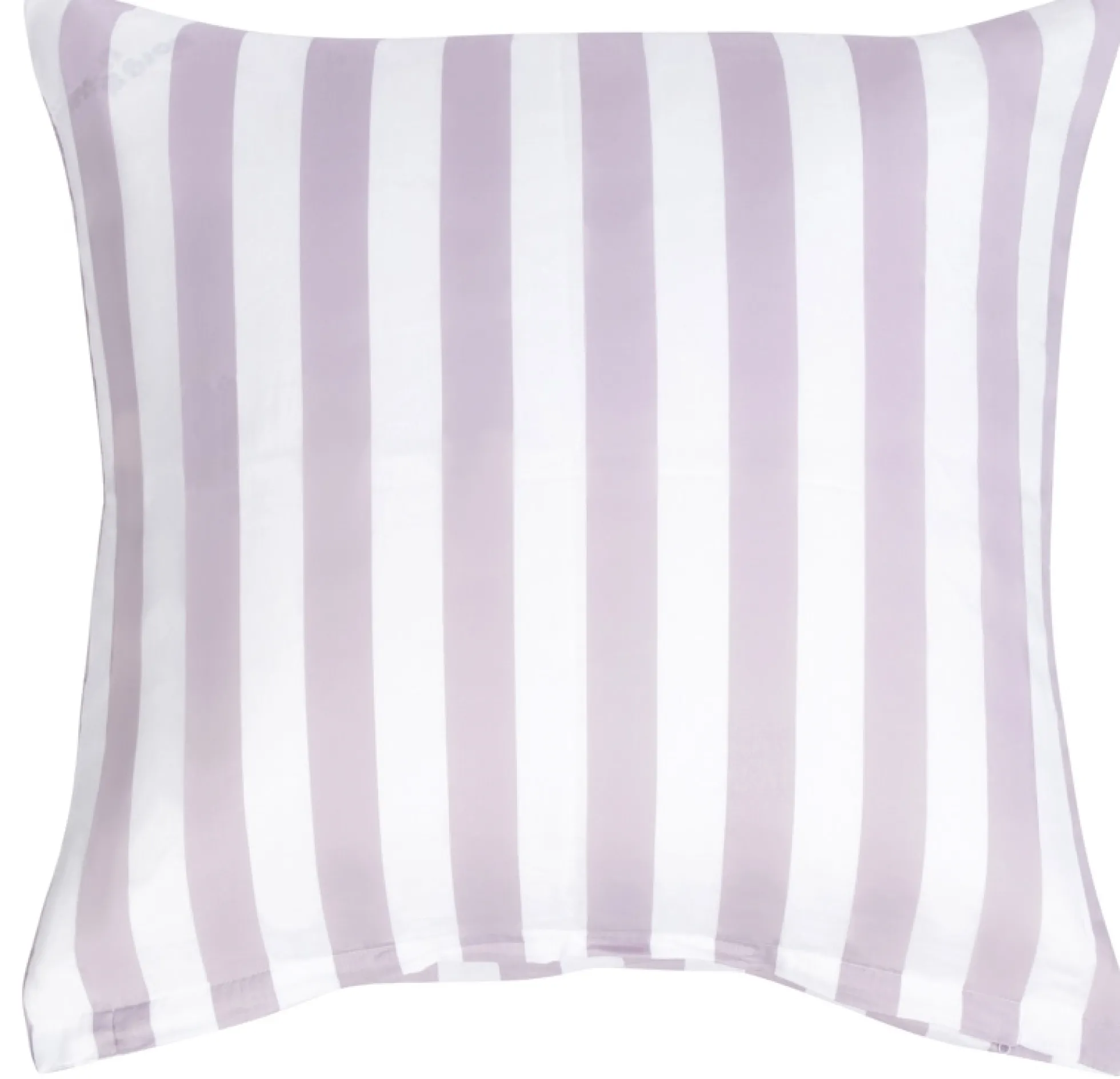 Pudebetræk 60x63 cm - 100% bomuldssatin - Nordic Stripe - Lavendel striber
