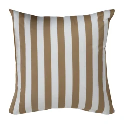 Pudebetræk 60x63 cm - 100% bomuldssatin - Nordic Stripe - Sandfarvet striber