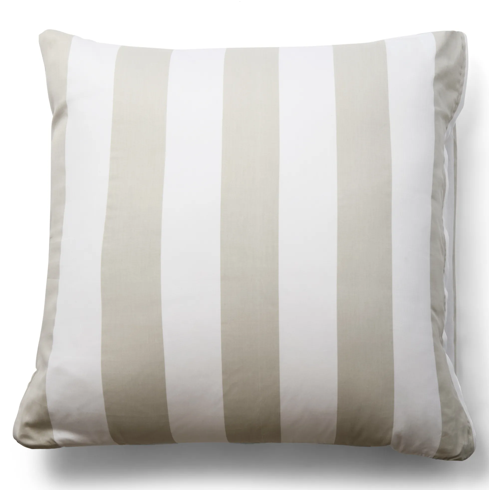 Pudebetræk 60x63 cm - 100% bomuldssatin - Nordic Stripe - Brede grå striber