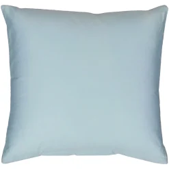 Pudebetræk 60x63 cm - 100% Bomuldssatin - Vendbart blåt marmoreret design