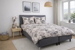 Pudebetræk 60x63 cm - Microfiber - Beige blomstret print