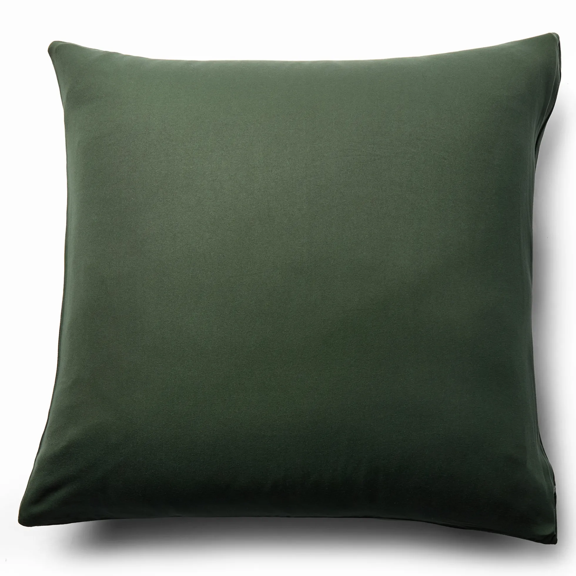 Pudebetræk 60x63 cm - Microfiber - Ensfarvet mørkegrøn