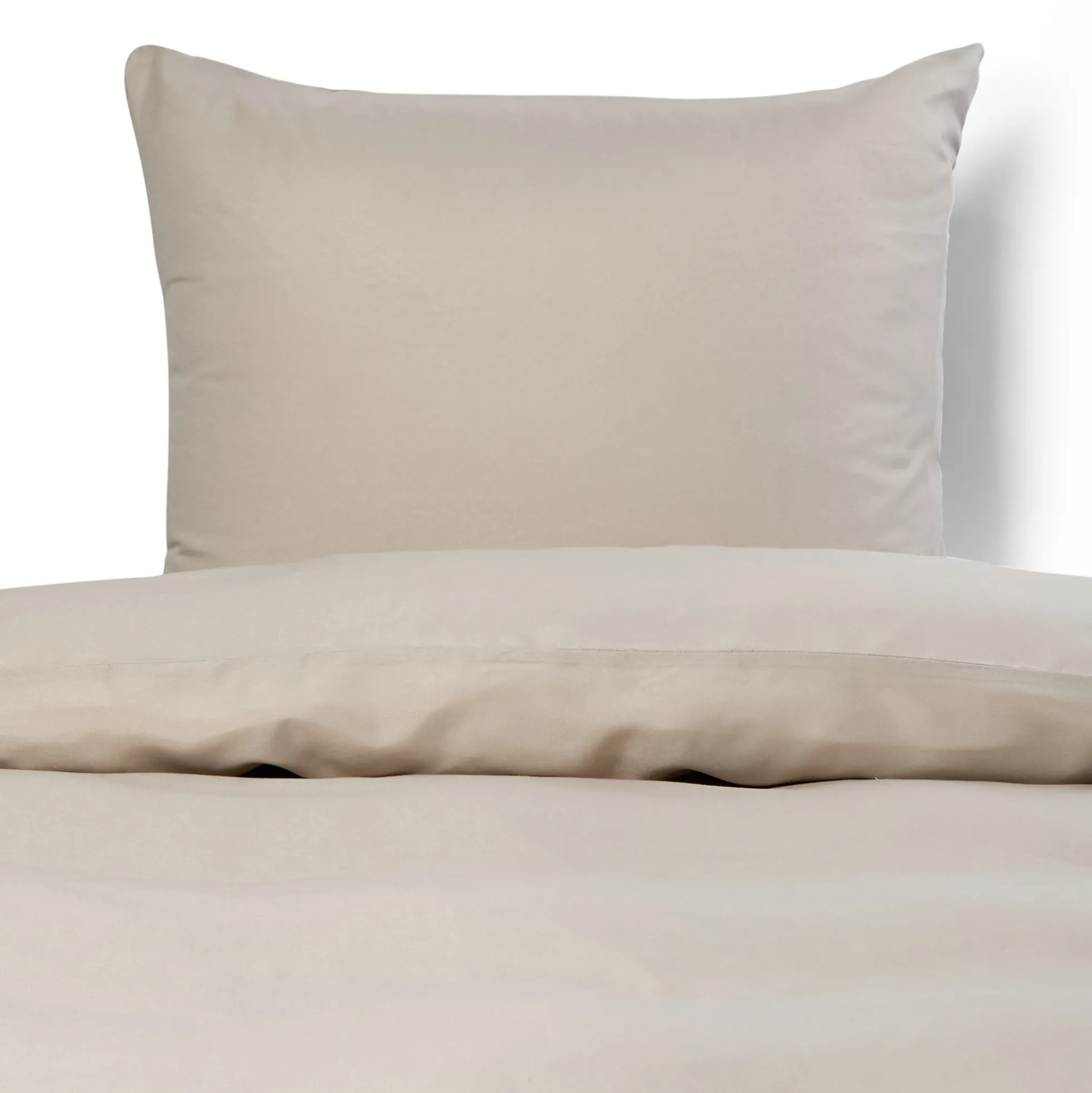 Pudebetræk 60x63 cm - Microfiber - Ensfarvet beige