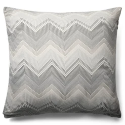 Pudebetræk 60x63 cm - Microfiber - Gråt zig zag mønster
