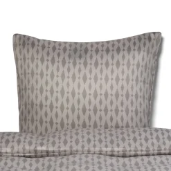 Pudebetræk 60x63 cm - Satin - Sandfarvet mønster design