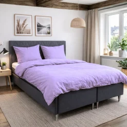 Pudebetræk 60x63 cm - Stonewashed - Firm purple