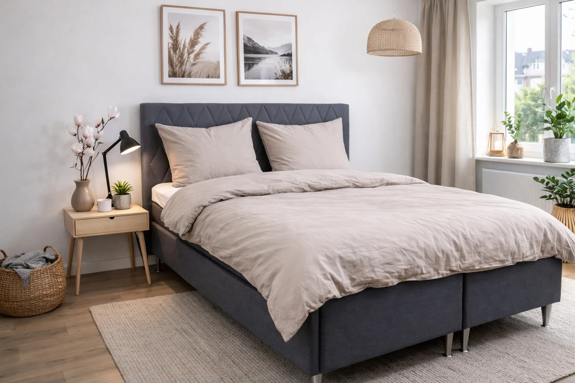 Pudebetræk 60x63 cm - Stonewashed - Firm grey