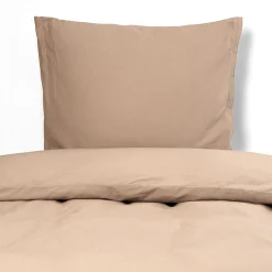 Pudebetræk 60x63 cm - Stonewashed - Firm brown