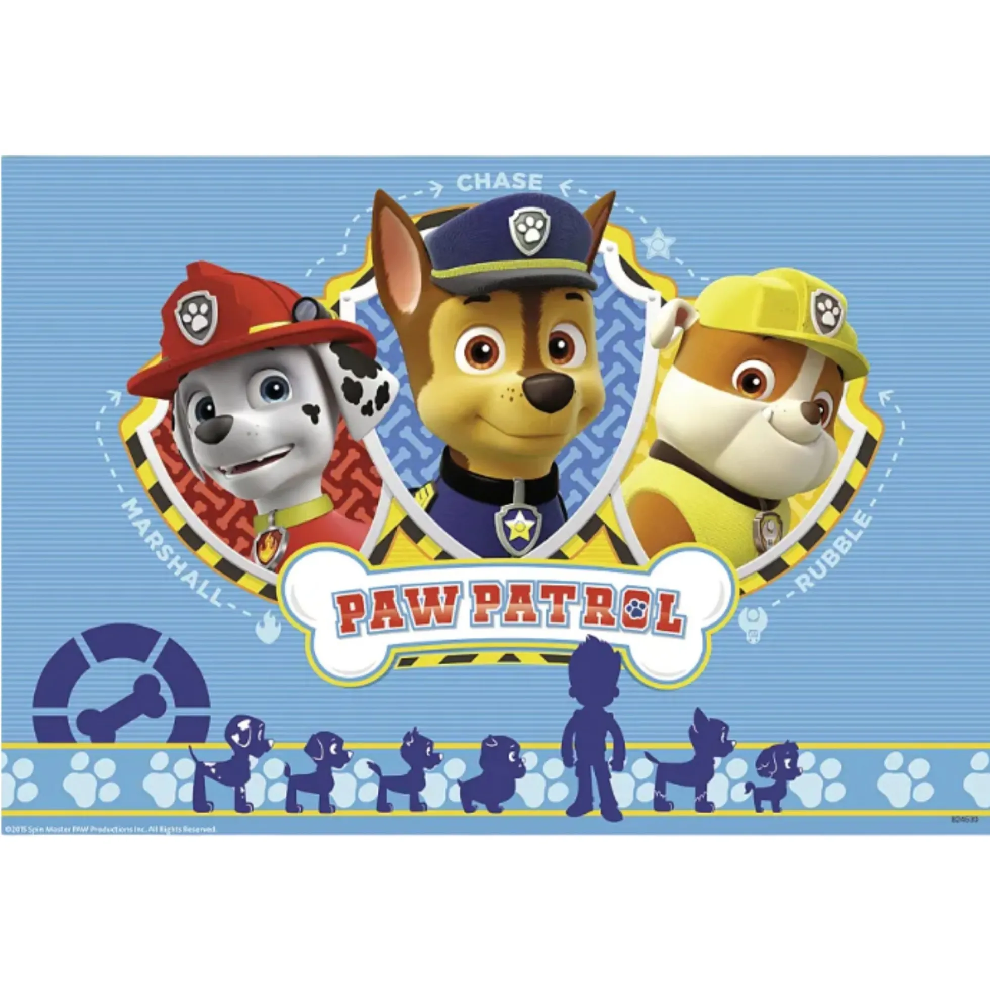 Puslespil med Paw Patrol - 2x12 brikker