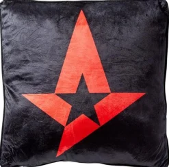 Pyntepude - 40x40 cm - Astralis - Rød/sort
