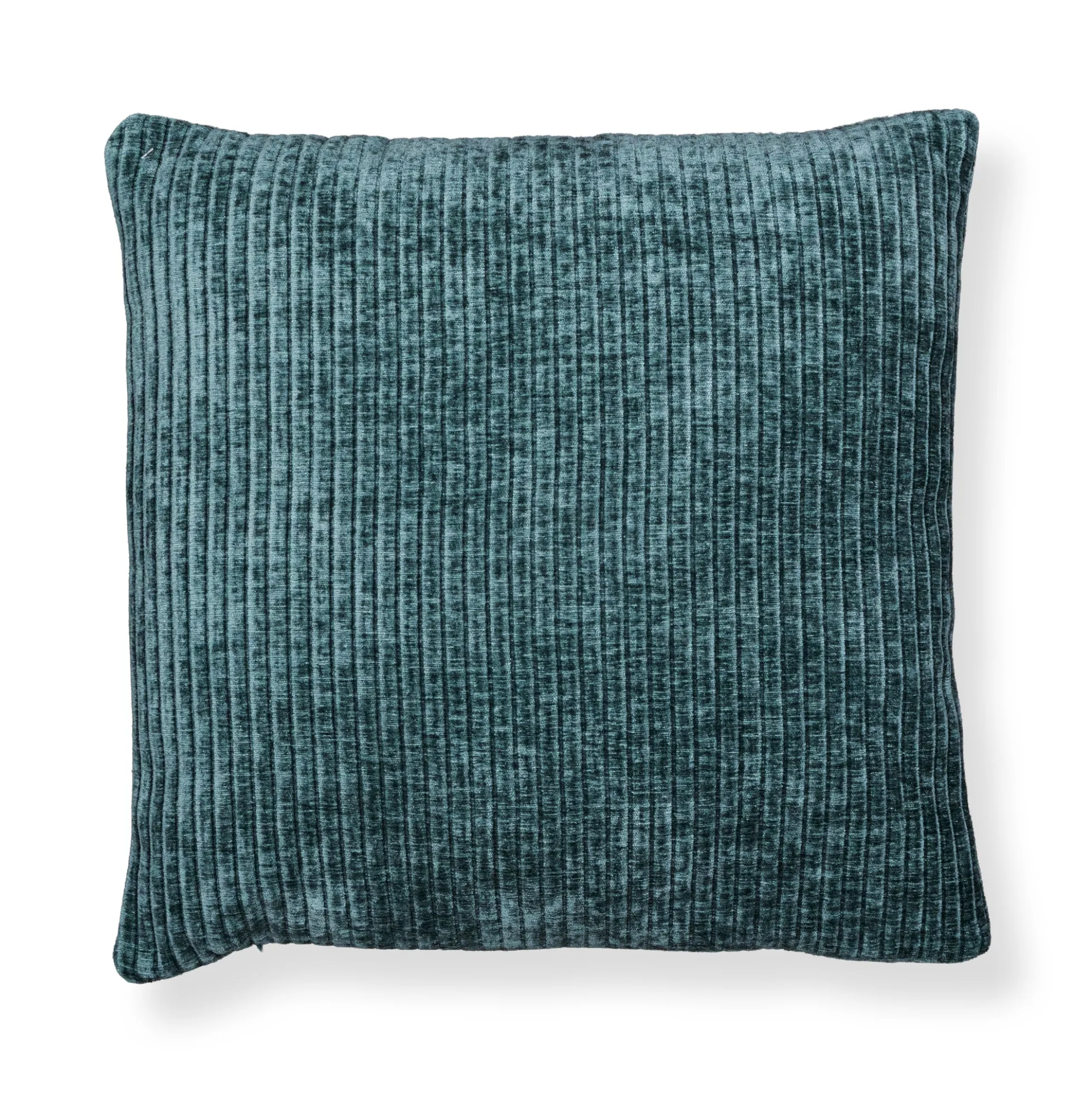 Pyntepude 45x45 cm - Blågrøn sofapude med fløjls look - Blød pude til sofaen - Borg Living