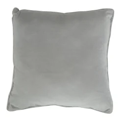 Pyntepude - 45x45 cm - Grå - Fake fur sofapude med striber - Nordstrand Home