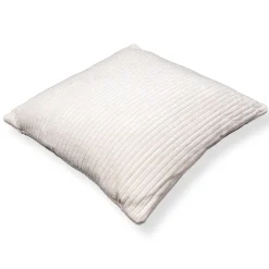 Pyntepude 45x45 cm - Hvid sofapude med fløjls look - Blød pude til sofaen - Borg Living