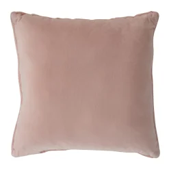 Pyntepude - 45x45 cm - Lys rosa - Fake fur sofapude med striber - Nordstrand Home