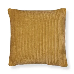 Pyntepude 45x45 cm - Orange sofapude med fløjls look - Blød pude til sofaen - Borg Living