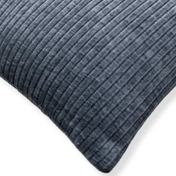 Pyntepude 45x45 cm - Støvet blå sofapude med fløjls look - Blød pude til sofaen - Borg Living