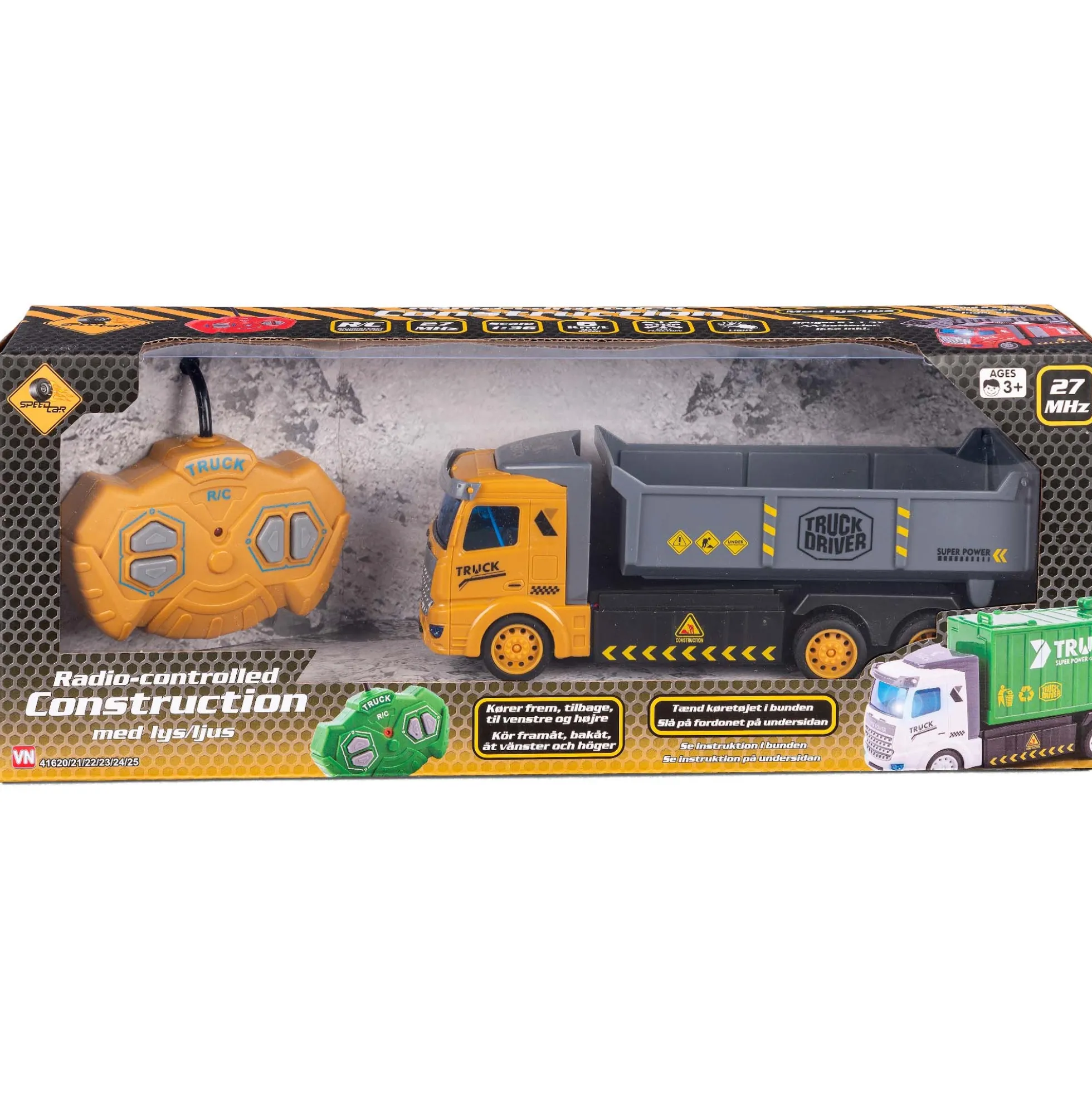 Radiostyret lastbil str. 1:36 cm - Med lad