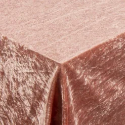 Rosa velour dug - 15 meter dug - Nervøs velour - Blødt velour stof til borddug - Pakker med 3 meter