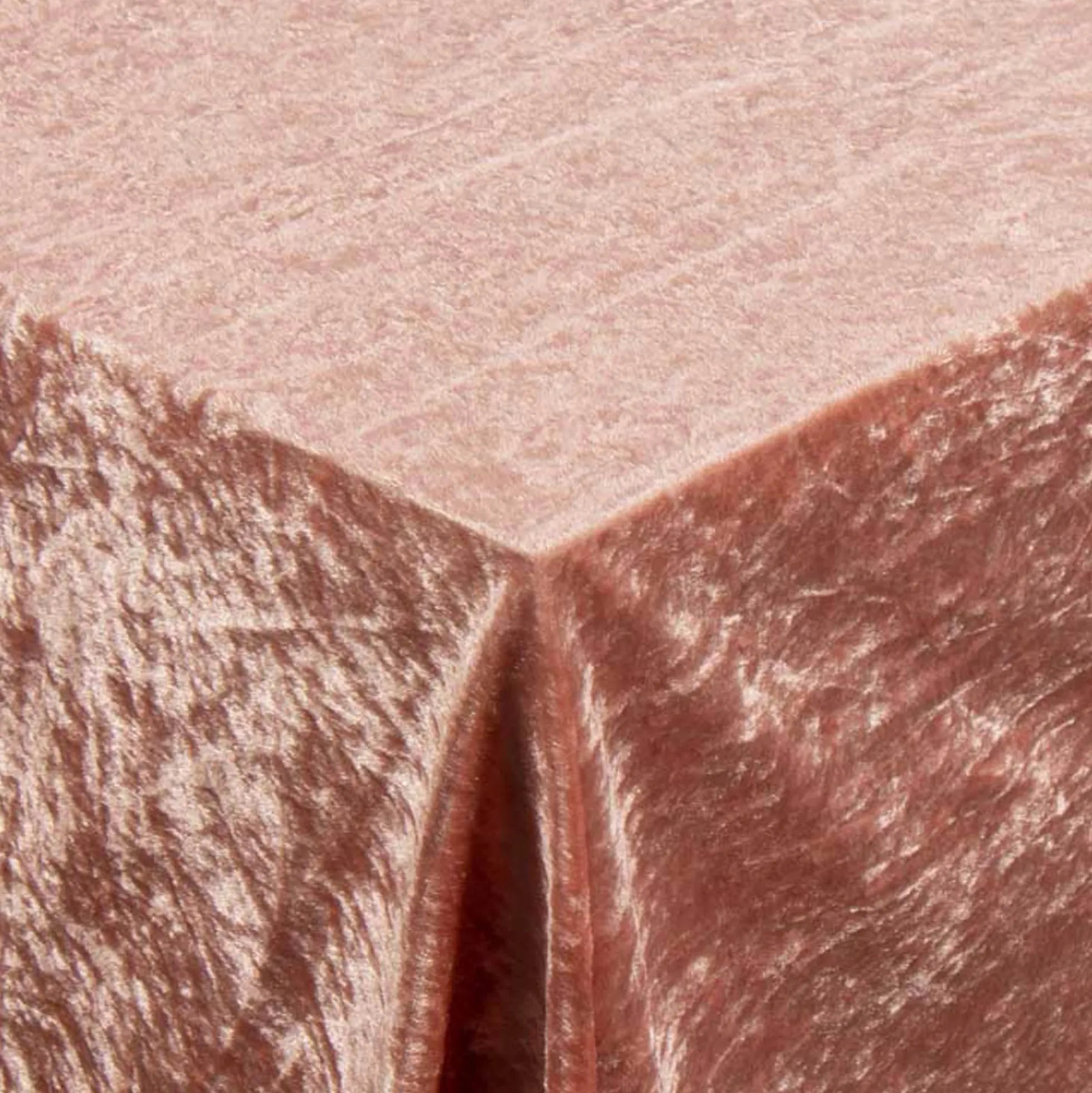 Rosa velour dug - 9 meter dug - Nervøs velour - Blødt velour stof til borddug - Pakker med 3 meter
