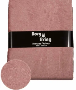Rosa velour dug - 3 meter dug - Nervøs velour - Blødt velour stof til borddug - Pakke med 3 meter