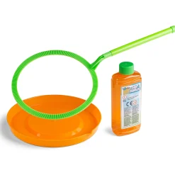 Sæbeboblesæt 250 ml - Sæbebobler til børn og leg - Orange