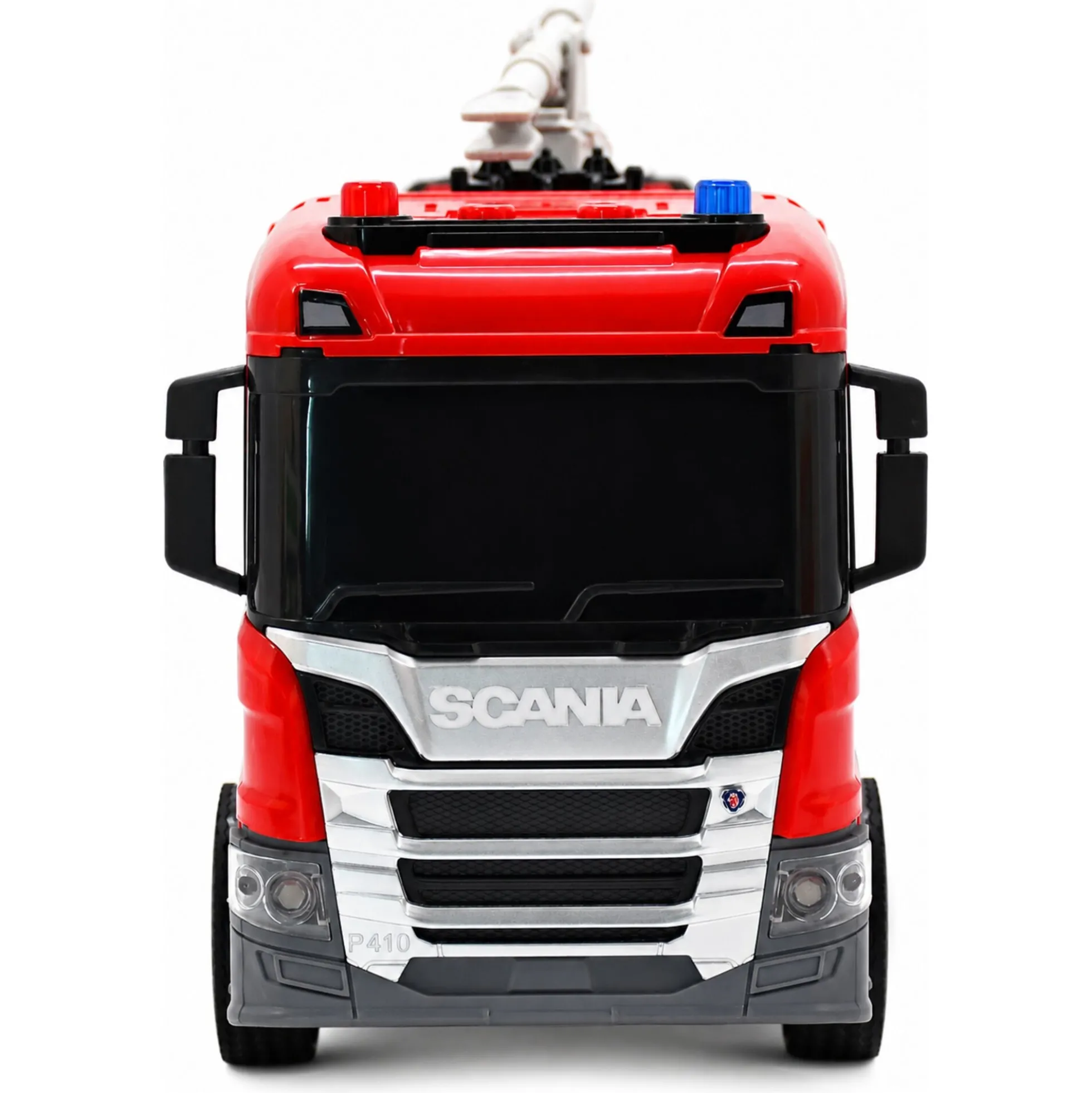 Scania brandbil med sprøjte, lys og lyd - 28x10x15,5 cm