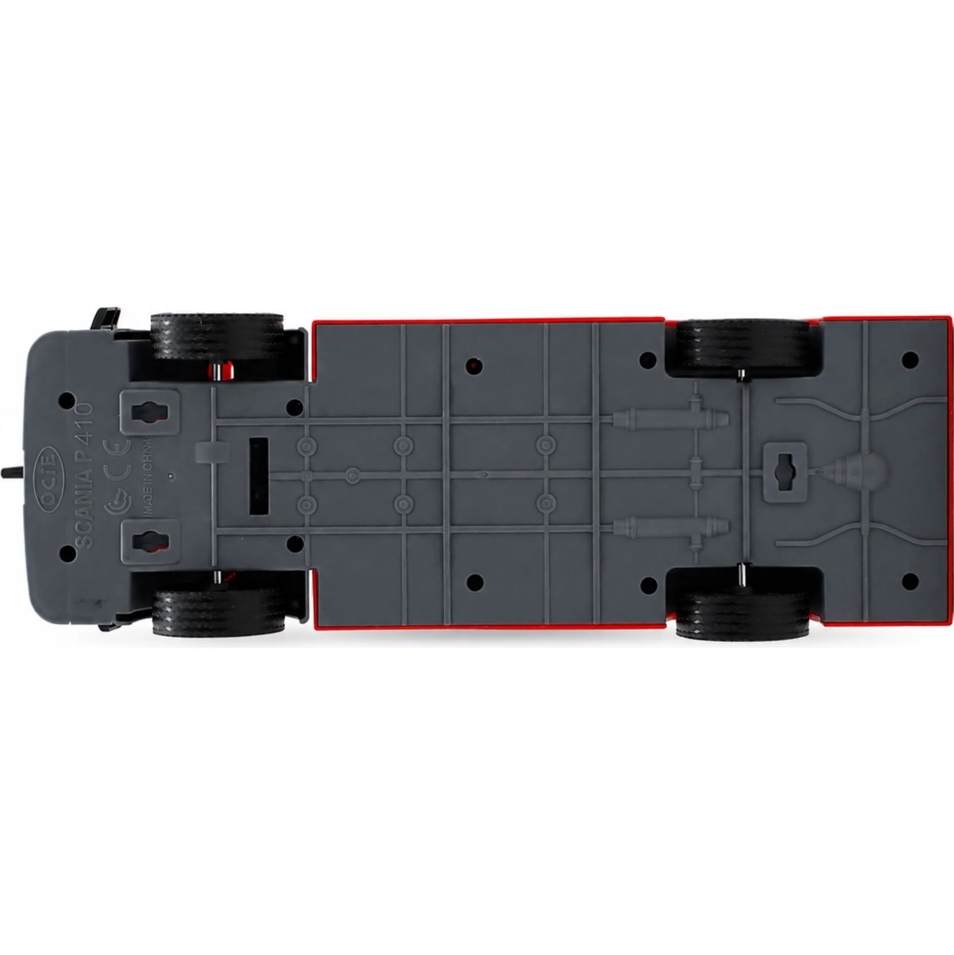 Scania brandbil med stige, lys og lyd - 31x10x16,3 cm