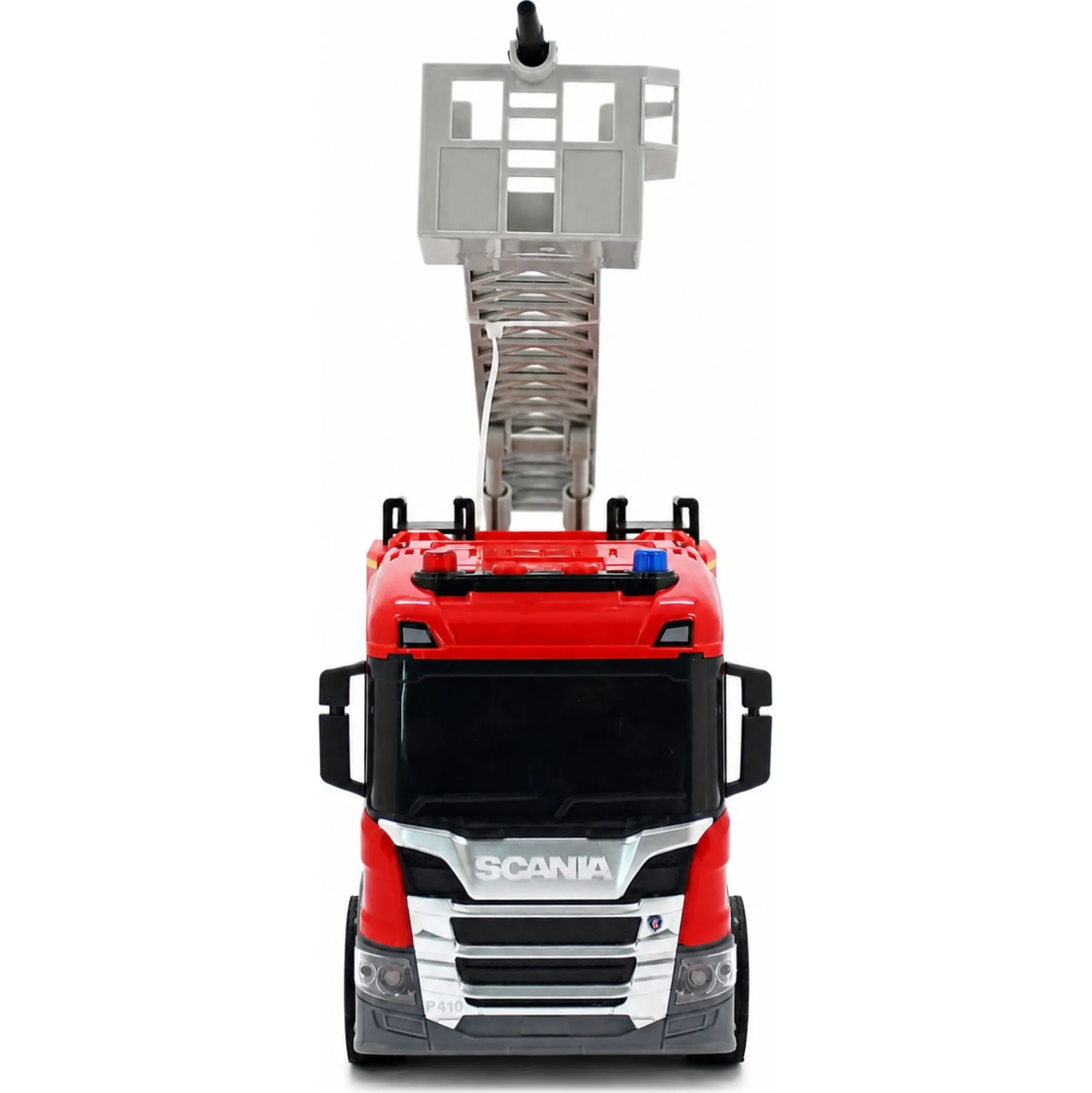 Scania brandbil med stige, lys og lyd - 31x10x16,3 cm
