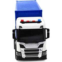 Scania lastbil med container, lys og lyd - 41x9,5x14 cm
