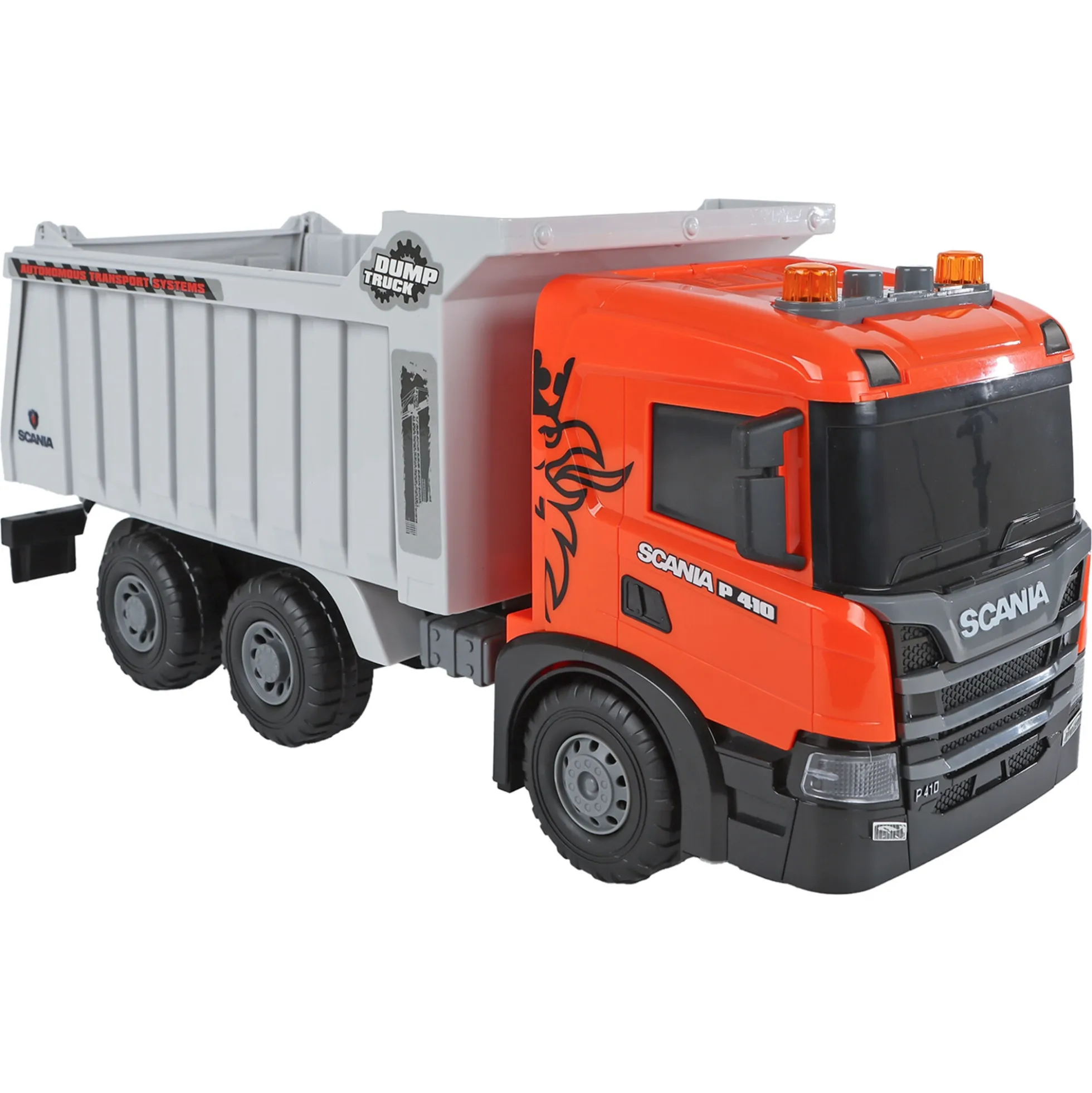 Scania legetøjsdumper lastbil med lys og lyd - 56 cm