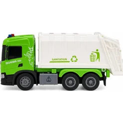 Scania skraldebil med lys og lyd - 28x10x13 cm