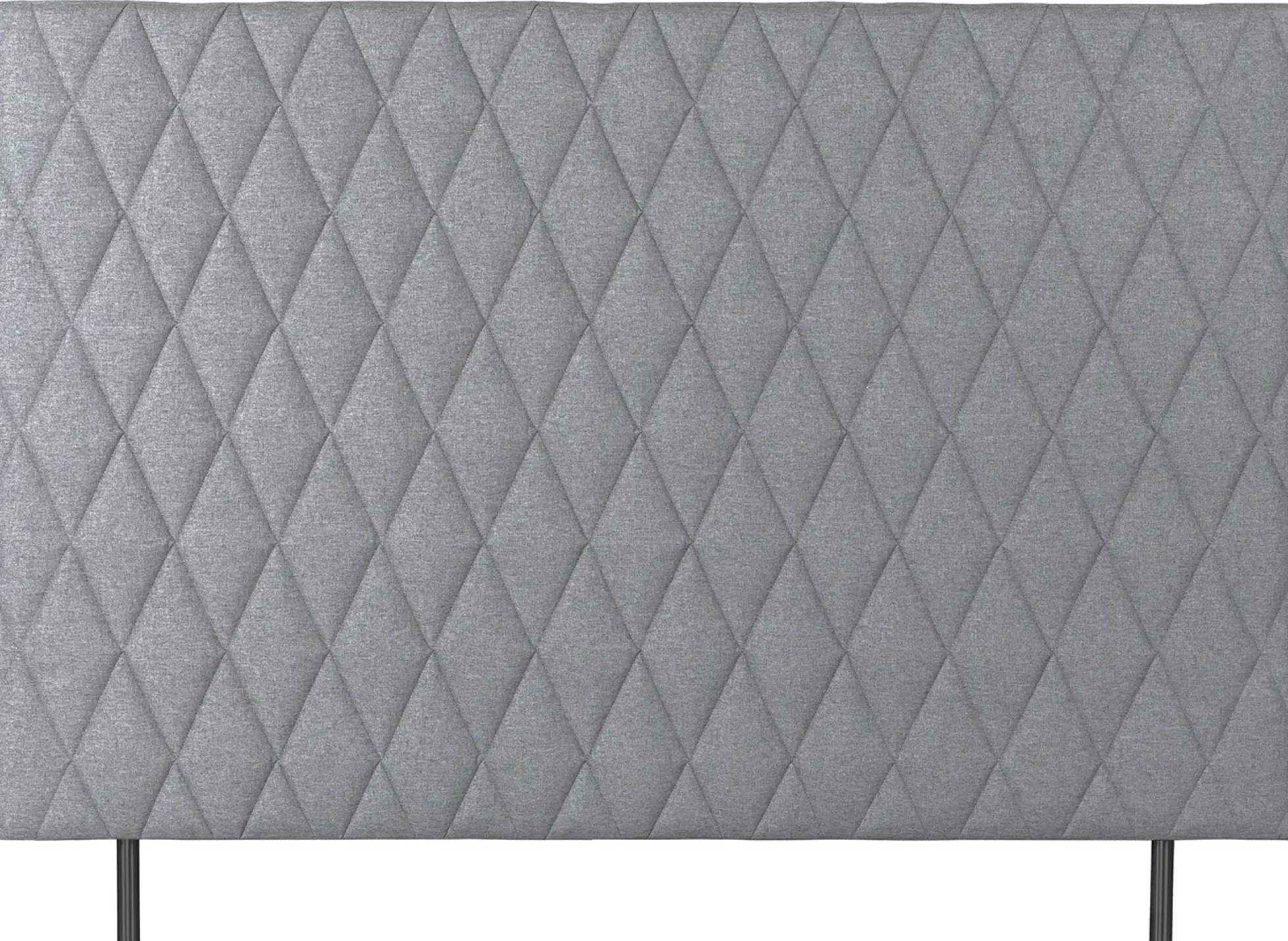 Sengegavl 180x135 cm - Lysegråt hovedgærde med harlequin tern - Nordstrand Home