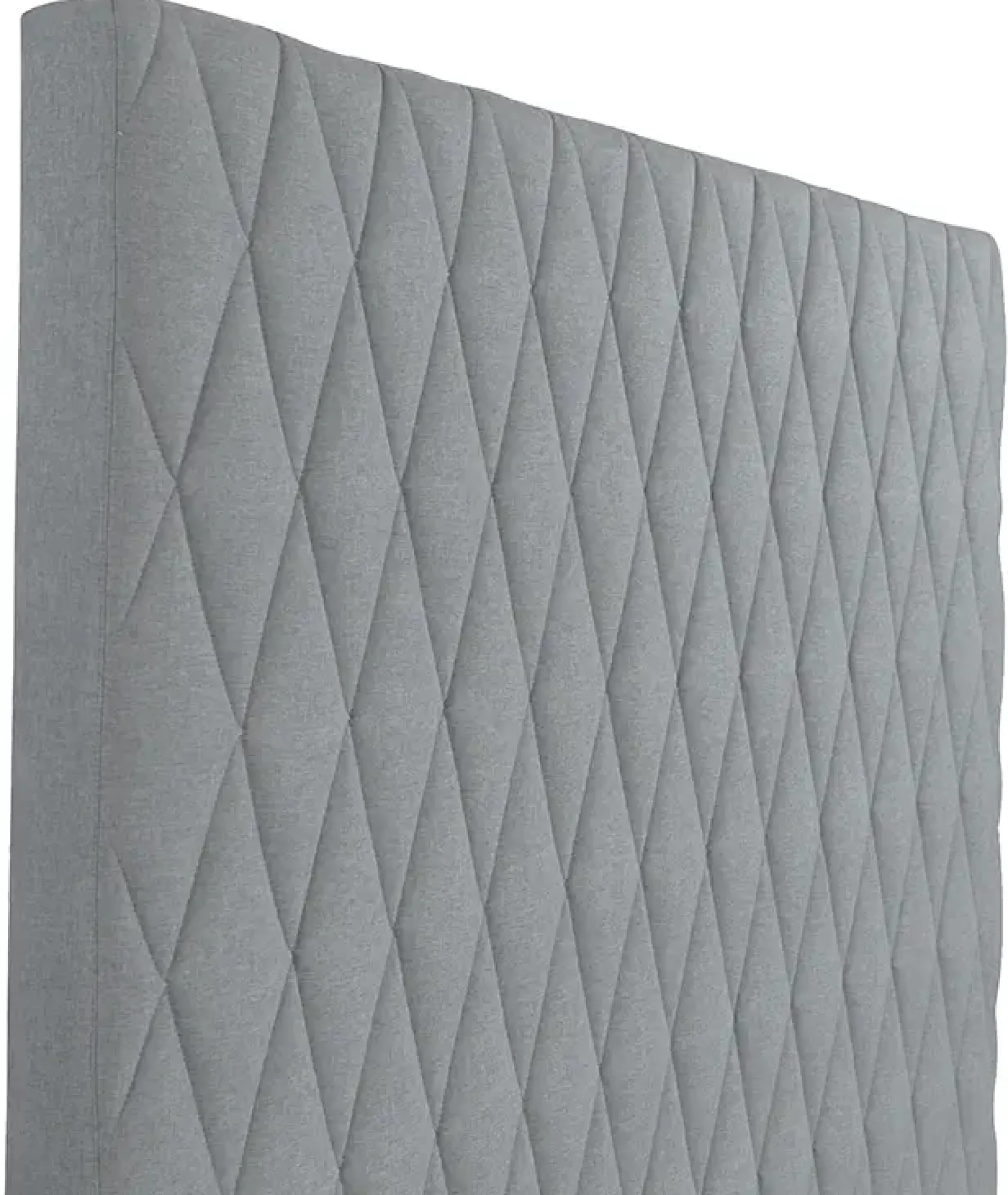 Sengegavl 180x135 cm - Lysegråt hovedgærde med harlequin tern - Nordstrand Home