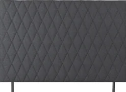 Sengegavl 140x135 cm - Mørkegråt hovedgærde med harlequin tern - Nordstrand Home