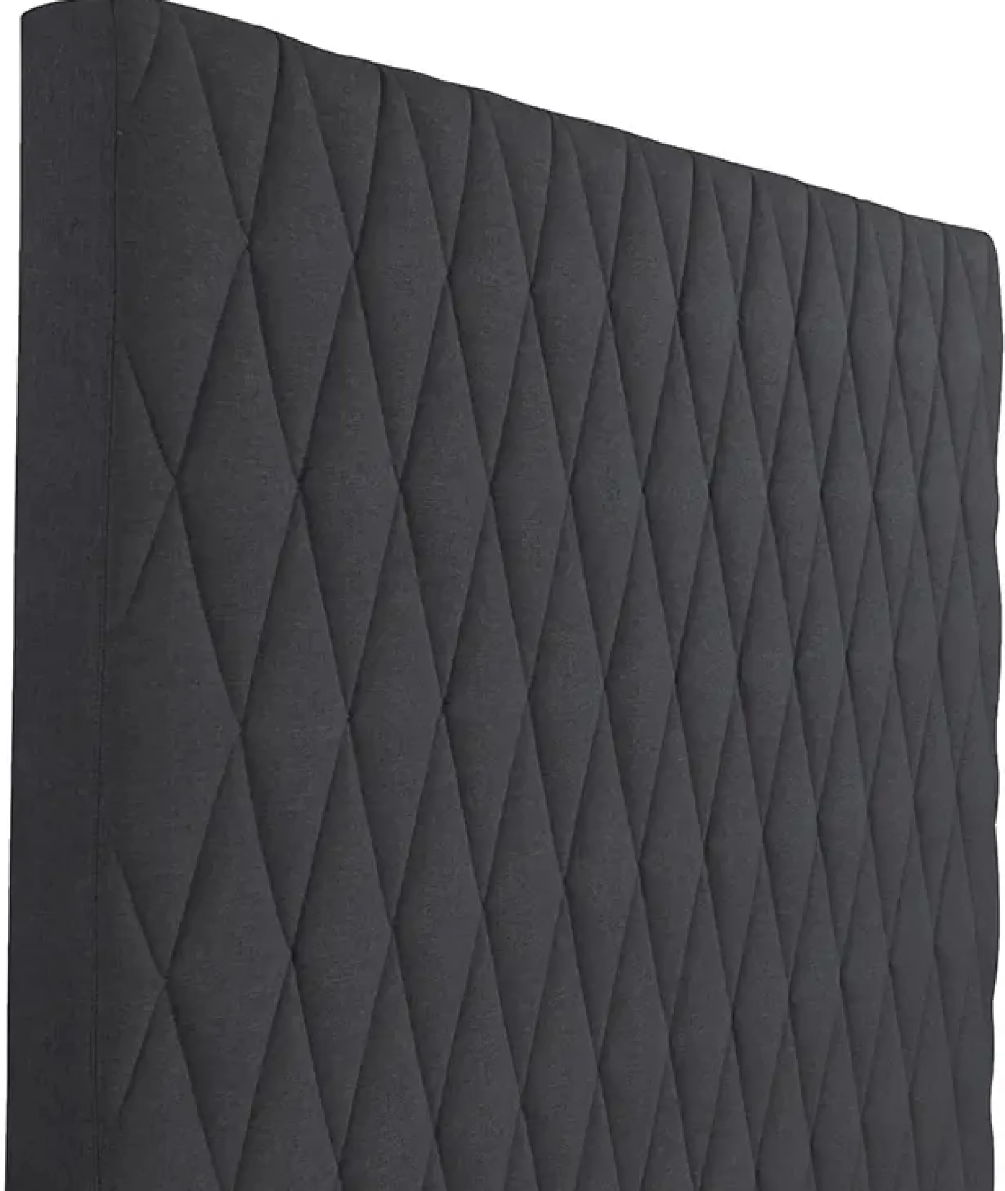 Sengegavl 140x135 cm - Mørkegråt hovedgærde med harlequin tern - Nordstrand Home
