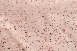 Sengetøj med marble design - 100% bomuldssatin - Junior sengetøj 100x140 cm - Lyserød