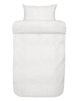 Sengetøj til dobbeltdyne - 100% ekstra fin bomuld 200x220 cm sengesæt Høie Tor beige