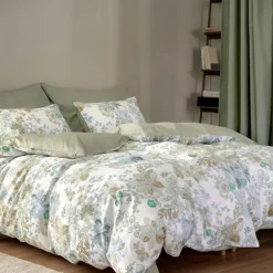 Sengetøj 140x220 cm - 100% bomuldssatin - Høie Of Scandinavia - Cassandra Light Green