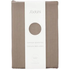 Sengetøj 140x220 cm - 100% Damaskvævet bomuldssatin - Södahl Noble - Brun