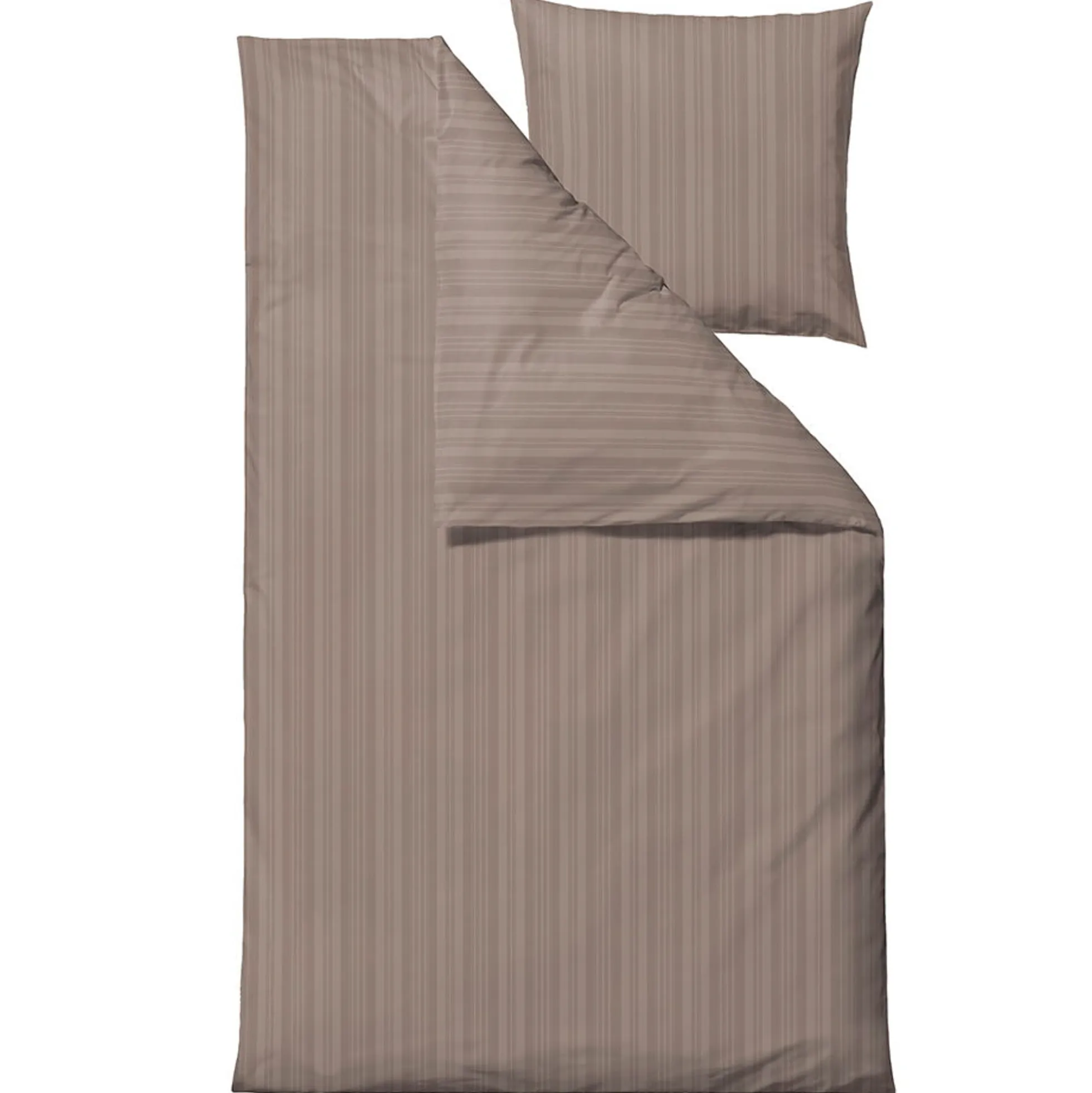 Sengetøj 140x220 cm - 100% Damaskvævet bomuldssatin - Södahl Noble - Brun