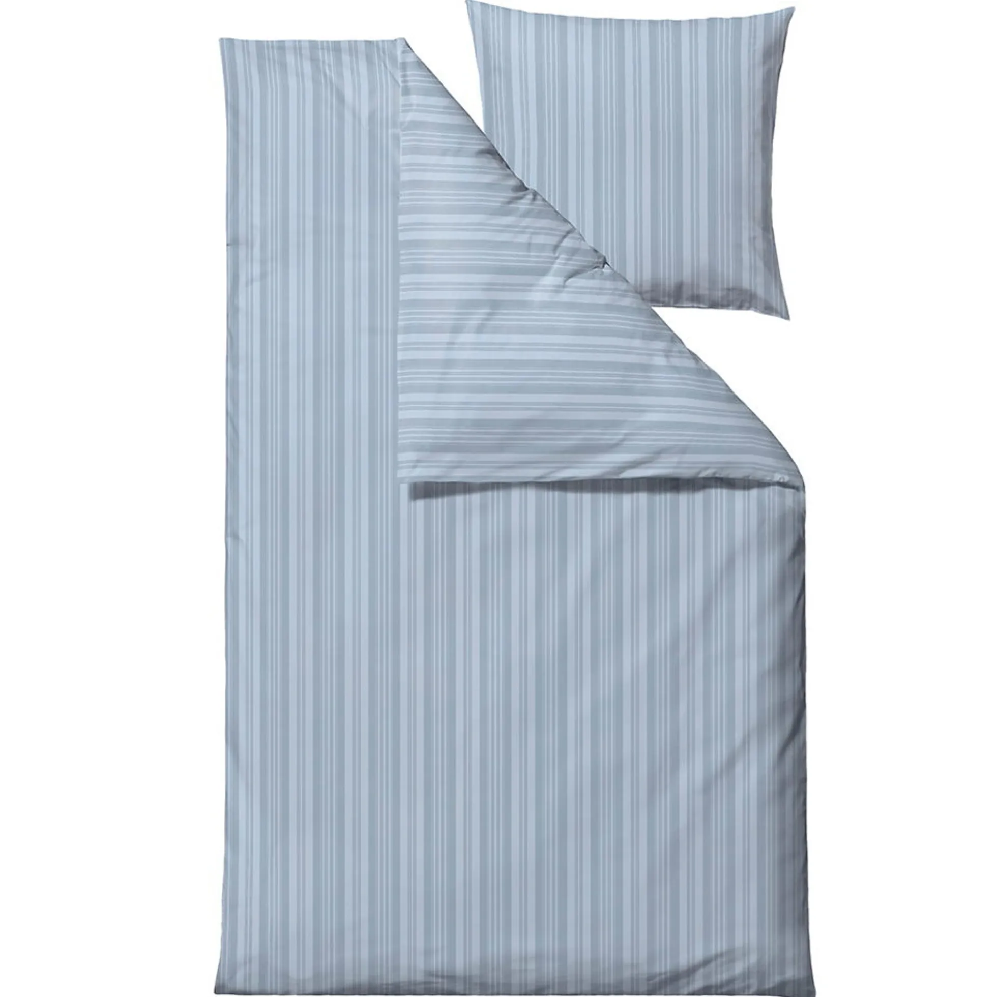 Sengetøj 140x220 cm - 100% Damaskvævet bomuldssatin - Södahl Noble - Blå