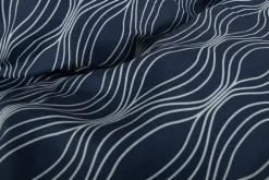 Sengetøj 140x200 cm - Microfiber - Blåt wave print